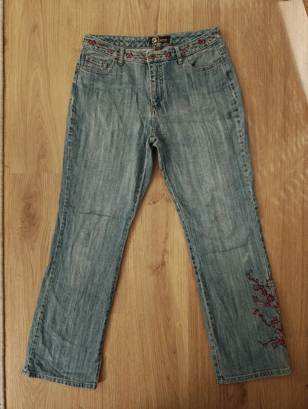 Rafaella Light Wash Embroidered Women’s Jeans